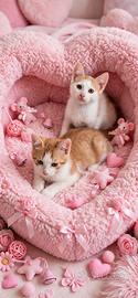 Gattine rosse e nianche