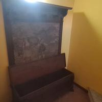 cassapanca con appendiabiti