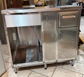 Mobile acciaio macchina caffé bar