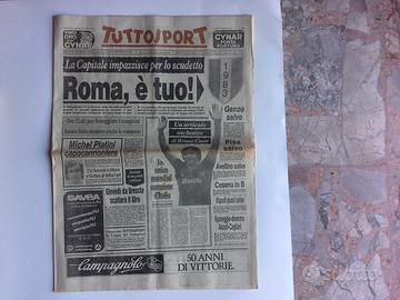 ROMA CAMPIONE d'ITALIA giornali quotidiani 1983