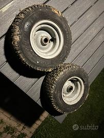 Ruote frontali Trattorino tagliaerba