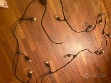 Filo catena nero luci led