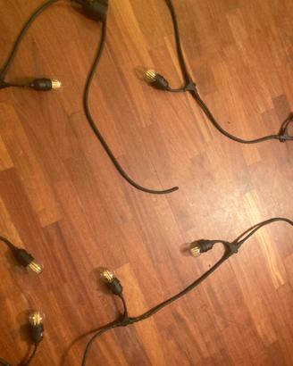 Filo catena nero luci led