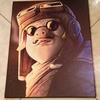 Porco Rosso pannello decorativo in legno