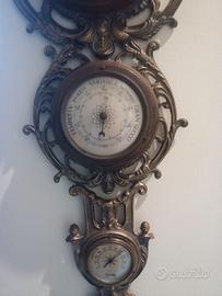 2° Orologio Barometro da muro 4 funzioni anni '70