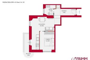 Appartamento di 54 m² con 2 locali a Roma