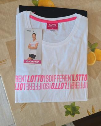 Completo o Pigiama Donna Lotto T.S Bianco Rosa Ner