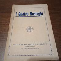 Raro Libretto d’Opera 1927 - I Quatro Rusteghi 