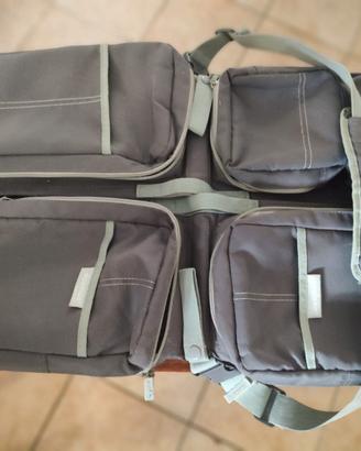 Borsa fasciatoio capiente con numerose tasche
