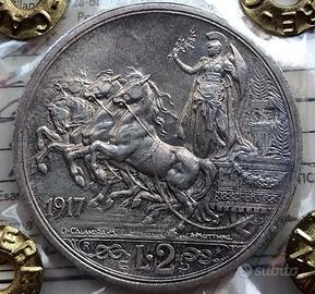 REGNO V.E.III°2 LIRE 1917,NC,AG 835/10 GR, QFDC