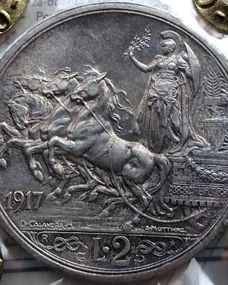 REGNO V.E.III°2 LIRE 1917,NC,AG 835/10 GR, QFDC