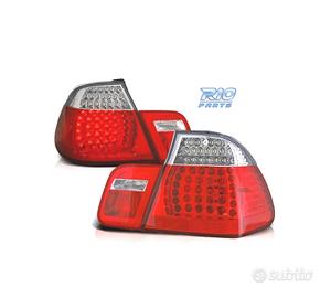 FANALI BMW E46 01-05 LED ROSSO CROMATO LOOK M3