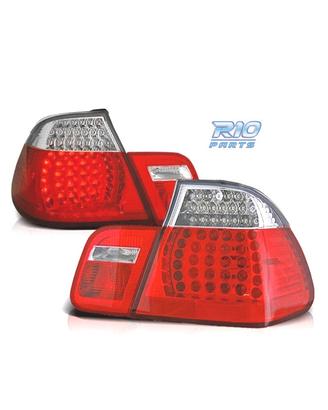 FANALI BMW E46 01-05 LED ROSSO CROMATO LOOK M3