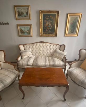 Salotto stile barocco piemontese