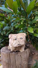 Statua in GESSO bulldog