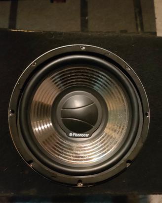casse ovali JVC e subwoofer phonocar