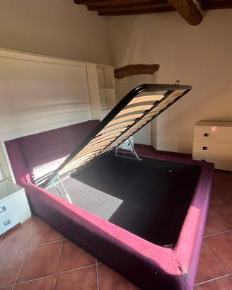 Camera completa matrimoniale con letto contenitore