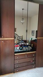 armadio  6 ante come foto con cassettiera