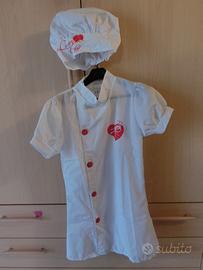 Costume carnevale da Cuoca taglia 10 anni circa