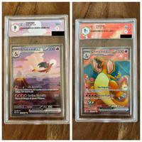 Carte Pokemon 151 coppia Charizard Graad rare