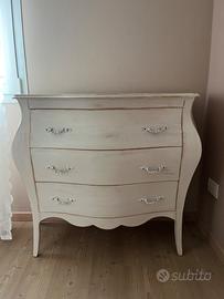 cassettiera stile shabby chic provenzale country