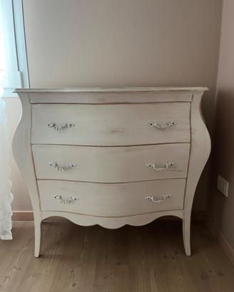 cassettiera stile shabby chic provenzale country