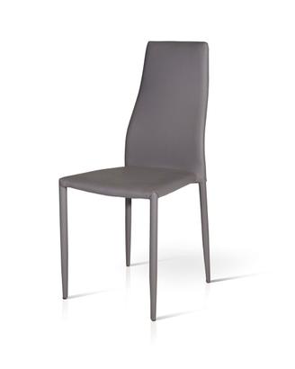 Sedia 696 Grigia Struttura Metallo Sedile Ecopelle