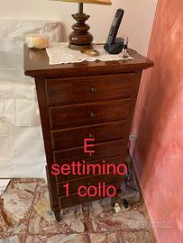 Settimino in legno – stile classico, 6 cassetti