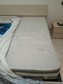 Materasso singolo +rete a doghe x materasso singol