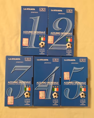 📼 Serie VHS Azzurro Mondiale, edito da La Stampa