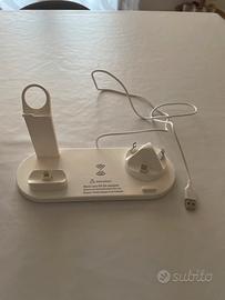 Dock base di ricarica multipla iphone android usb