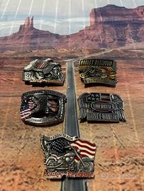 5 Fibbie Originali Harley Davidson per Cintura