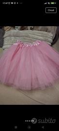 gonna in tulle rosa, bambina  taglia 5 / 6 anni 