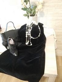abito di velluto nero 