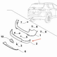 Paraurti originale posteriore jeep compass