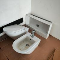 set completo bagno bidet wc con rubinetti