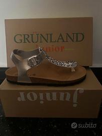 Sandali infradito argento Grunland numero 38