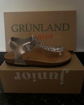 Sandali infradito argento Grunland numero 38