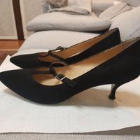 Scarpe da ballo donna camoscio nere Tg 40