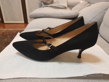 Scarpe da ballo donna camoscio nere Tg 40