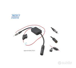 AMPLIFICATORE DI SEGNALE RADIO FM CONNETTORE UNIVE