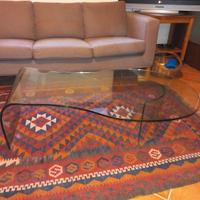 Tavolino da soggiorno in cristallo