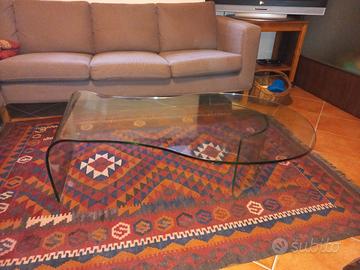 Tavolino da soggiorno in cristallo