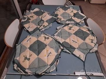 4 cuscini sedia misura 36x33
