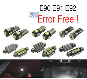 KIT 10 LAMPADE LED INTERNE BMW SERIE 3 E90 E91 E92