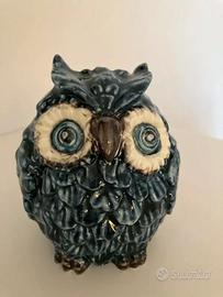 Gufo in ceramica di Caltagirone