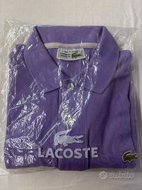 Polo Lacoste Manica corta tg. 4 colore lilla o blu