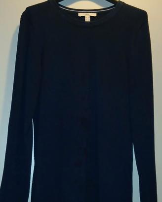 vestito semplice blu