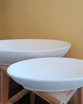 2 vasi ovali di terracotta per piante e fiori