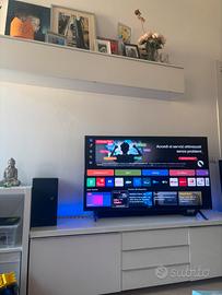 Mobile tv ikea besta burs bianco lucido